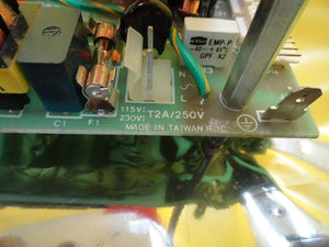 Emerson T2A/250V Power Supply PCB IDI 200 Integrated Dispense System Used