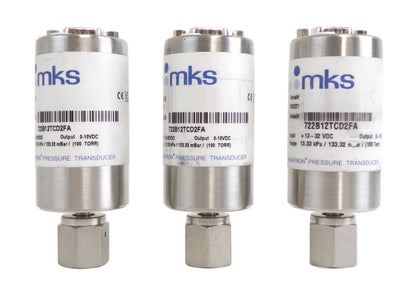 MKS Instruments 722B12TCD2FA Baratron Pressure Transducer Lot of 3 Surplus