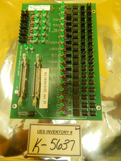 ASM 03-185614-02 Gate Valve WHS Sensor I/F Board PCB Rev. D Epsilon 3000 Used