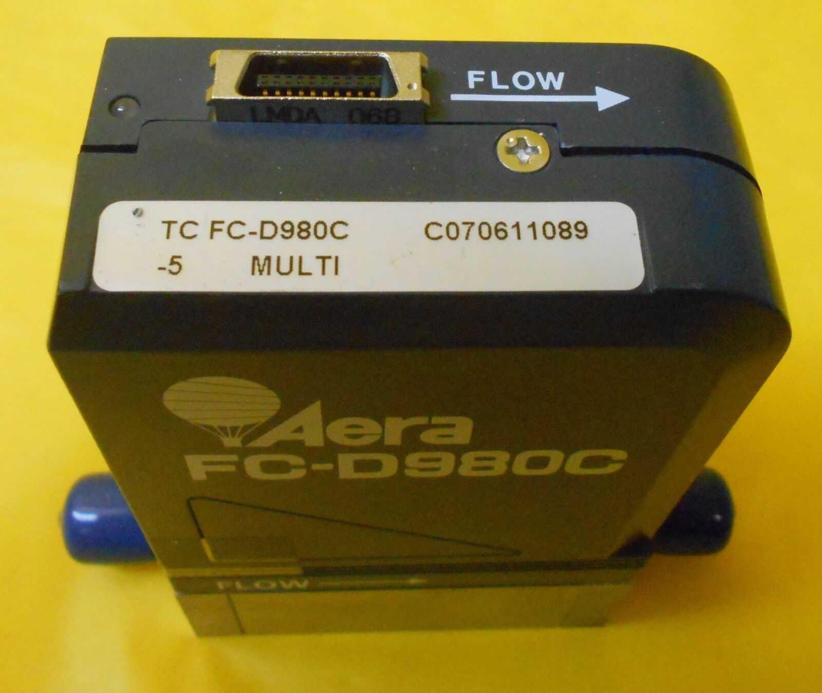 Aera TC FC-D980C Mass Flow Controller MFC FC-D980C 1500 SCCM H2O Used Working