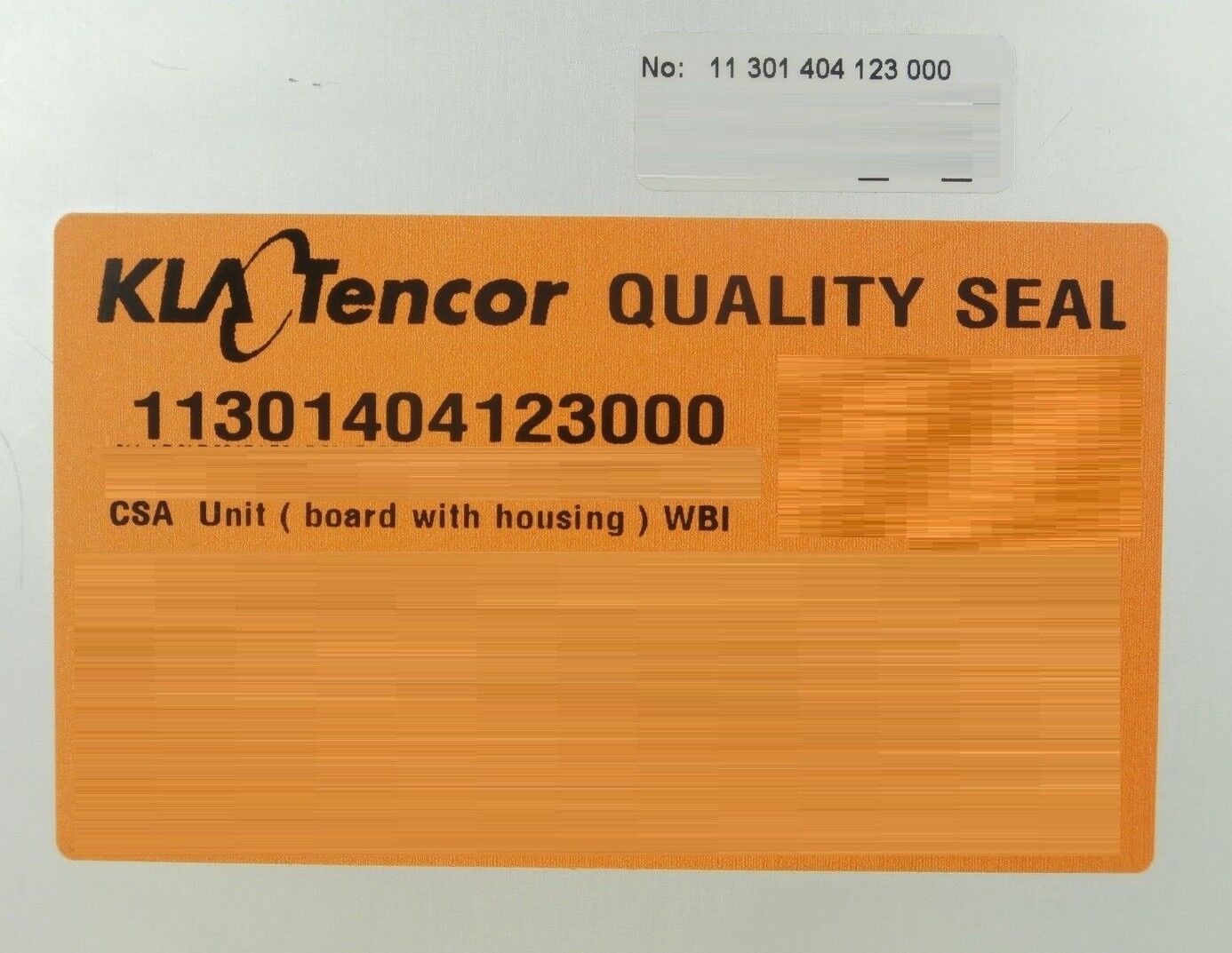 KLA-Tencor 11 301 404 123 000 WBI Controller Sensors Actuators CSA Unit Used