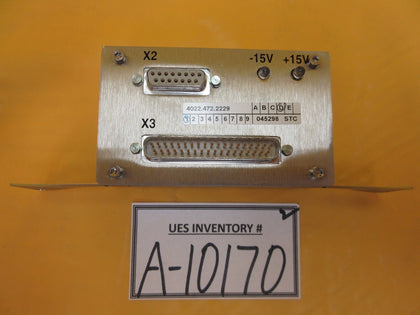 ASML 4022.472.2229 Interface Module 4022.471.8019 Used Working