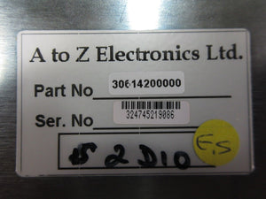 A to Z Electronics 30614200000 S2DIO Module with PCB 30614310000 AMAT Used