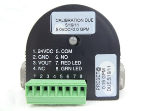 Proteus Industries 9504SN2P5 Flow Switch 0.15 GPM New Surplus