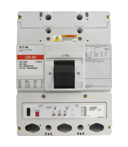 Eaton 70D6528G01 LDB 35k 600V 3-Pole Industrial Circuit Breaker Series C New