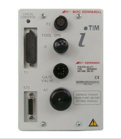Edwards D37420000 Local Control Vacuum Module iTIM E73+A1+T1 Working Surplus