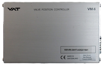 VAT 650VM-24HT-ADQ3 Vacuum Valve Position Controller VM-6 Working Surplus