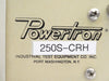 Powertron Industrial Test Equipment 250S-CRH Power Supply XA-1 Untested Surplus