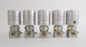 Fujikin 555025 316L-P Diaphragm Valve Type N.C. Lot of 5 Working
