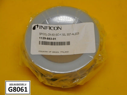 Inficon 1129-883-01 Spool DN 63 ISO-K 50L SST-AL203 ASM New