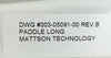Mattson Technology 303-05091-00 300mm Robot Paddle Long A3 End Effector New