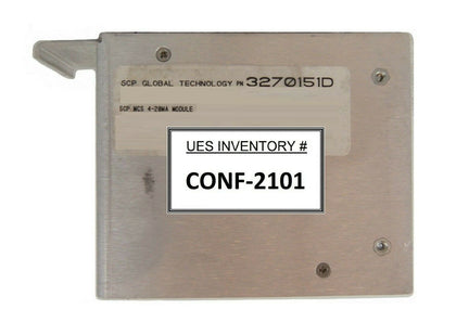 SCP Santa Clara Plastics 3270151D MCS 4-20 MA Analog Module Working Surplus