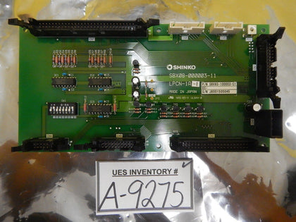 Shinko Electric SBX93-100003-C1 LPCN-1A-1 Interface PCB SBX08-000008-11 Used