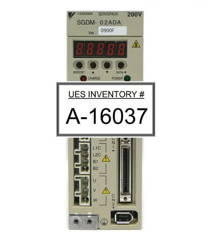 Yaskawa Electric SGDM-02ADA 200V Servo Drive SERVOPACK Ver. 0900F Working Spare