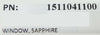 Novellus Systems 15-110411-00 Sapphire Window Chamber Concept One Two New Spare