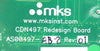 MKS Instruments AS01500-10-1 Interlock Module PCB CDN497 AMAT 0190-61381 Working