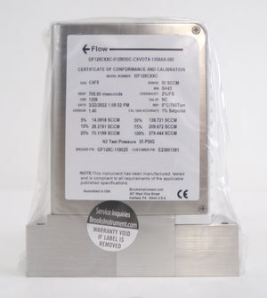 Brooks Instrument GF120C-110025 Mass Flow Controller MFC 50 SCCM C4F8 New Spare