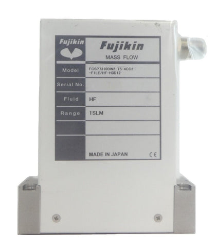 Fujikin FCSP7310DW2-T5-4CC2-FILE/HF-H3D12 Mass Flow Controller MFC New Surplus