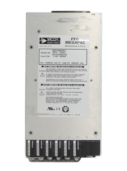 Vicor MP5-76563 Power Supply MegaPAC AMAT Applied Materials 1140-00384 Working