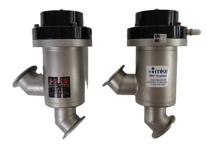 MKS Instruments 162-0040K Angle Valve Reseller Lot of 2 Working Surplus