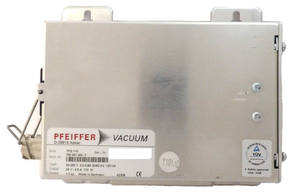 TPS 110 Pfeiffer PM 061 340-T AT Turbomolecular Pump Controller Module Working