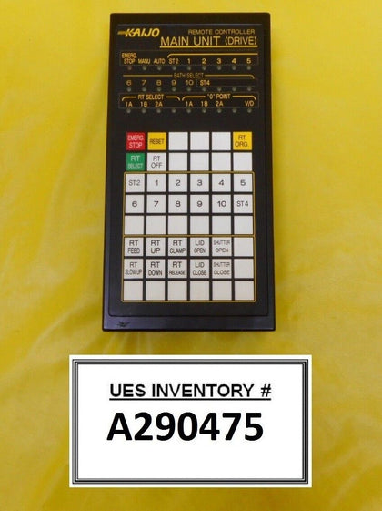 Kaijo Sonic Main Unit (Drive) Shutter/Clamp Remote Controller Used Working