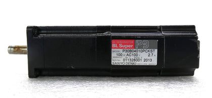Sanyo Denki P30B04010PCKST AC Servo Motor BL Super P3 Working Surplus