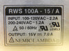 Nemic-Lambda RWS100A-15/A Compact Power Supply RWS 100A Used Working