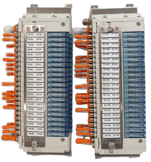 SMC IN587-21 21-Port Pneumatic Manifold SJ2A60T-5NFZ-N1-X21 Lot of 2 Working