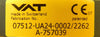 VAT 07512-UA24-0002 Rectangular Atmospheric Door L-VAT Series 075 Copper Working