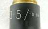 Bio-Rad 3.5/0.06 Microscope Objective Quaestor Q7 Measurement System Working
