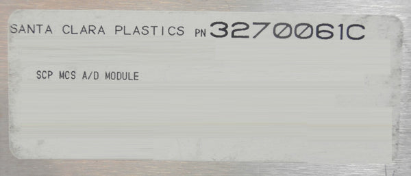 SCP Santa Clara Plastics 3270061C MCS A/D Analog to Digital Module Wor ...