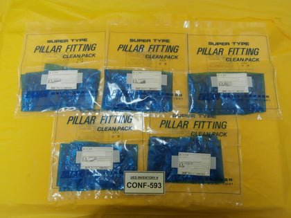Nippon Pillar Fitting S-8B 019119-1001 Reseller Lot of 5 10 Packs New Surplus