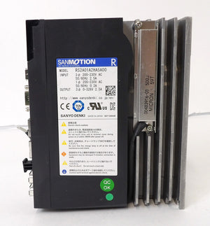Sanyo Denki RS2A01A2HA5A00 AC Servo Drive SANMOTION R AMAT 0195-14085 Working