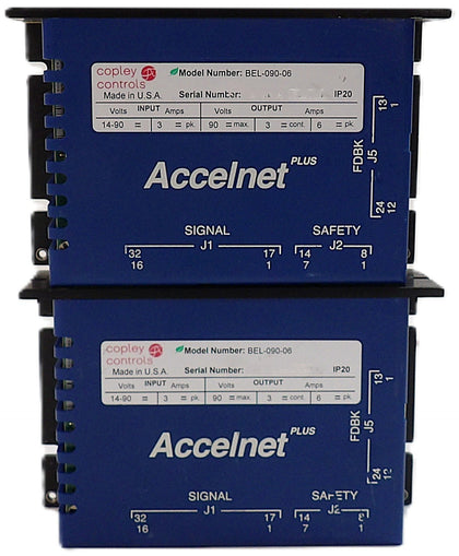 Copley Controls BEL-090-06 Servo Drive Accelnet Plus Lot of 2 Working