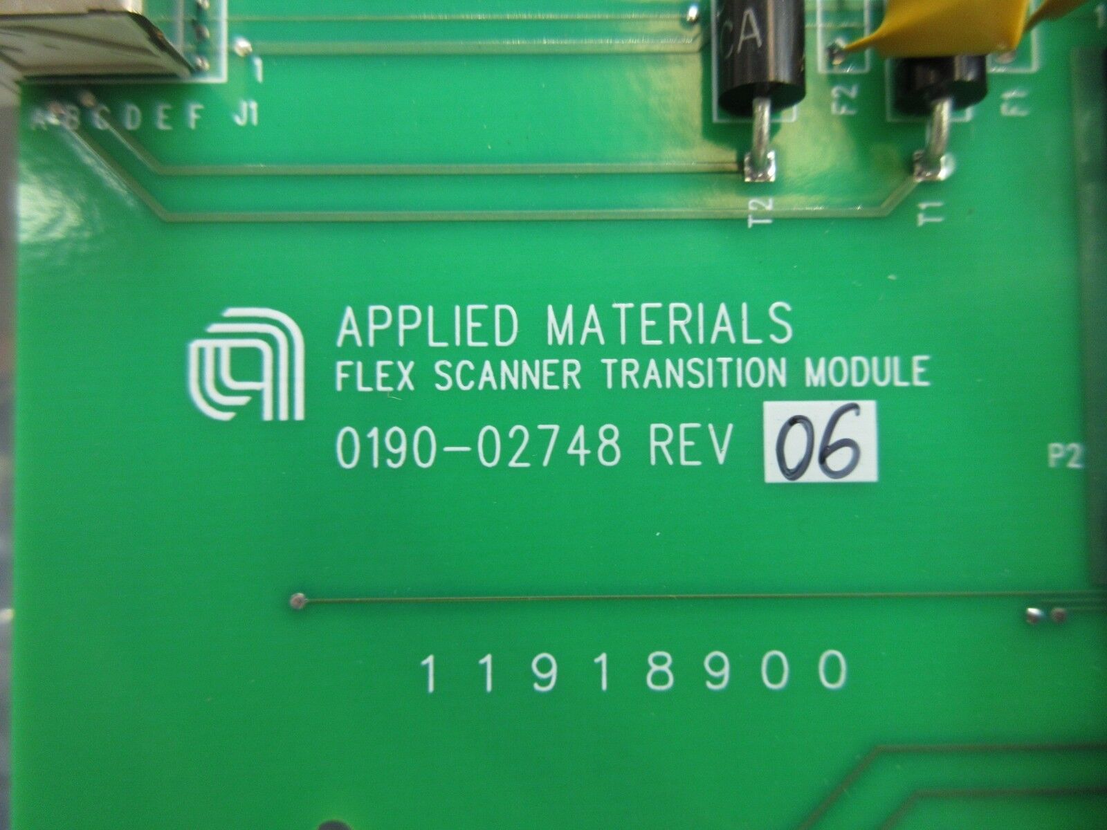 AMAT Applied Materials 0190-02748 Flex Scanner Transition Module Rev. 06 Used
