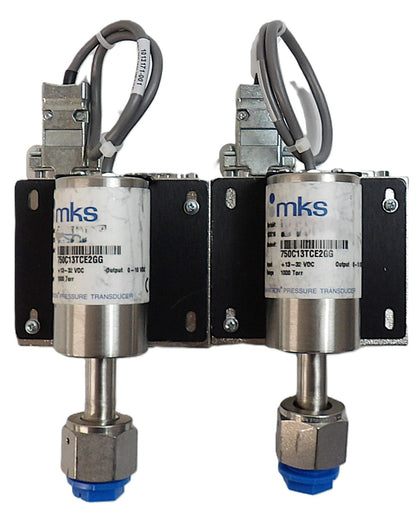 MKS Instruments 750C13TCE2GG Baratron Pressure Transducer Lot of 2 Working