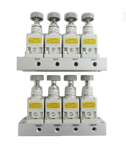SMC IRM10-4-14 Precision Regulator Manifold Lot of 2 New Surplus