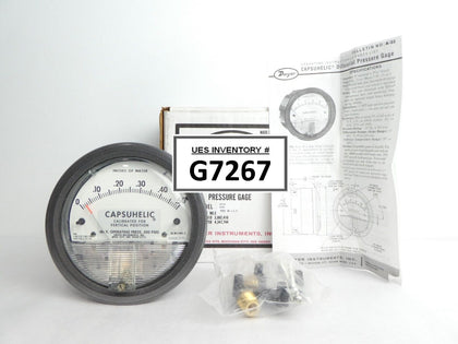 Dwyer 4000-0 Differential Pressure Gauge Capsuhelic New Surplus