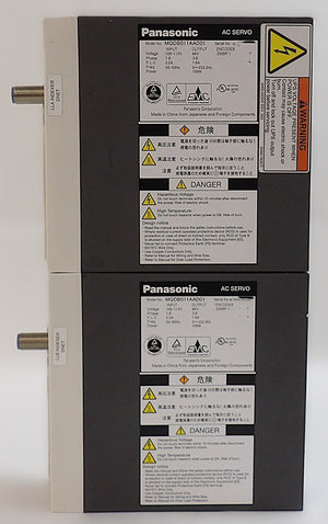 Panasonic MQDB011AAD01 AC Servo AMAT 0190-15603 Reseller Lot of 2 Working
