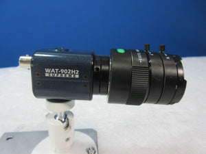 Watec WAT-902H2 Supreme CCD Camera with Computar H3Z4512CS-IR Lens & Cables Used
