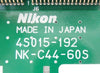 Nikon 4S015-192 Processor PCB Card NK-C44-60S NSR Series Working Surplus