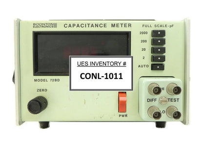 Boonton Electronics 72BD Capacitance Meter 2-2000pF 1 MHz 72-4B Surplus Spare