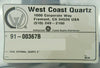 West Coast Quartz 91-00367B Quartz External 8" Ring AMAT Applied Materials New
