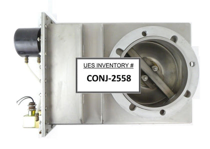 Varian 951-5210 Pneumatic Stainless Swing Gate Valve No Captive Flange Surplus