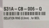 Lam Research S31A-CB-006-Q Ceramic Isolation Ring 0.0mm BEOL Used Working