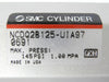 SMC NCDQ2B125-UIA97 0691 Pneumatic Cylinder AMAT 0040-75862 No Cover Working
