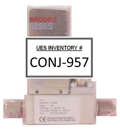 Brooks 6256S Mass Flow Controller MFC 0-20 SCCM O2 Lam 797-901198-204 New Spare