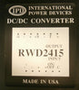 IPD International Power Devices RWD2415 DC/DC Converter Used Working