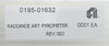 AMAT Applied Materials 0195-01632 Radiance Art Pyrometer Refurbished